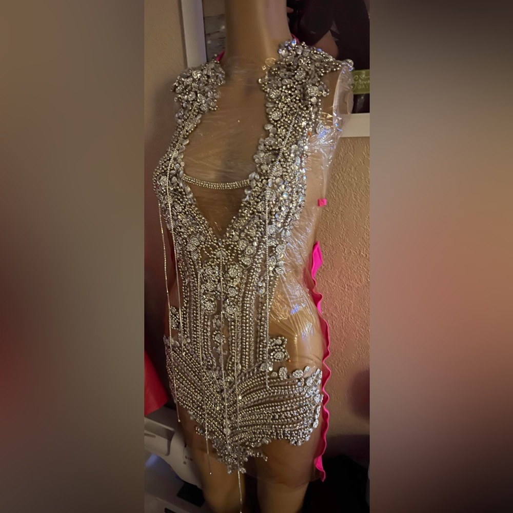 Luxury Birthday Dress, Pink , Size Medium